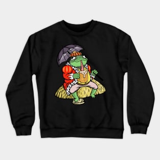 Relaxing Frog King Crewneck Sweatshirt